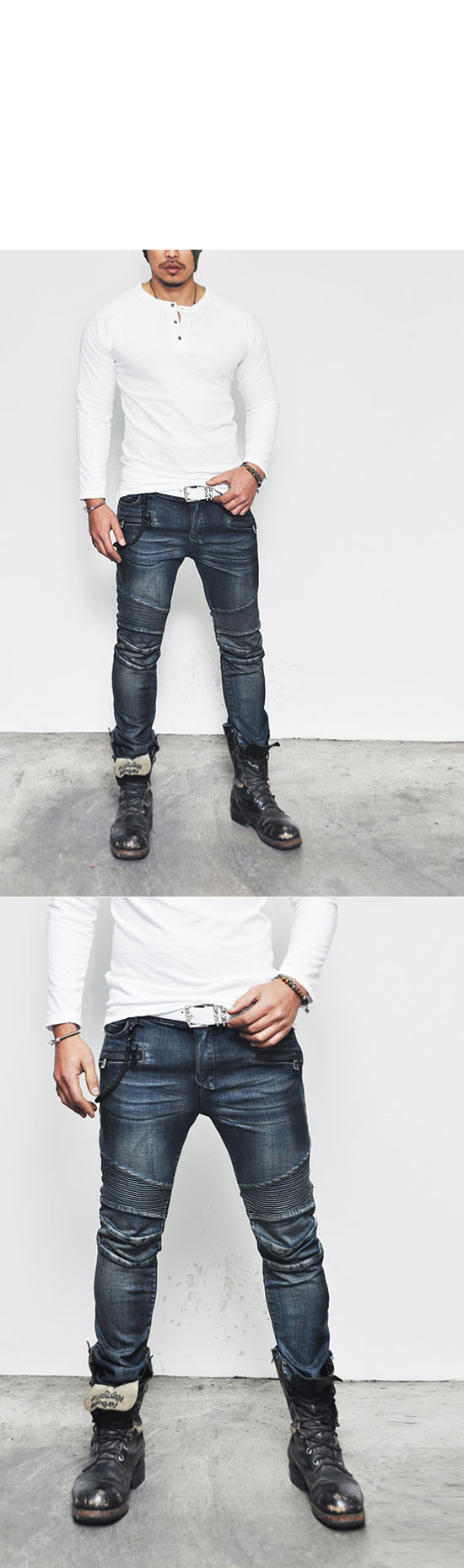 baggy biker jeans